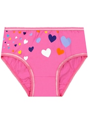 Harry Bear Pink Girls Hearts Underwear 5 Pack - Image 2 of 4