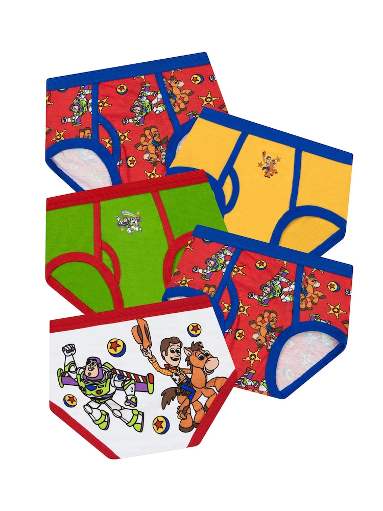 Character Red Toy Story Boys Briefs Pack Of 5 - Image 1 of 5