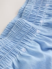 Bleach Blue Embroidered Pull-On Denim Shorts - Image 9 of 9