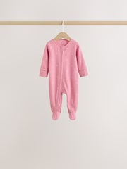 Pink Cherry Print Baby Sleepsuit 7 Pack (0mths-3yrs) - Image 8 of 16