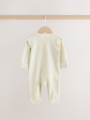 Pink/Green Hamish Two Way Zip Baby Sleepsuits 3 Pack (0-3yrs) - Image 6 of 10