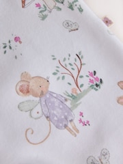 Lilac/Sage Fairy Mouse - Екі жақты зипті балаларға арналған ұйықтайтын киімдер 4 жиынтық (0ай-3жыл) - 18суретінің 14 суреті