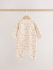 Smeđa Цvetni Цvetni - Prošiveni omotač za spavanje za bebe 2 paket - Slika 10 od 15
