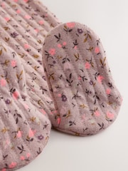 Smeđa Цvetni Цvetni - Prošiveni omotač za spavanje za bebe 2 paket - Slika 14 od 15
