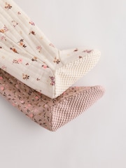 Smeđa Цvetni Цvetni - Prošiveni omotač za spavanje za bebe 2 paket - Slika 15 od 15