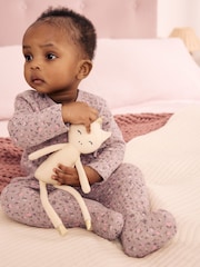 Smeđa Цvetni Цvetni - Prošiveni omotač za spavanje za bebe 2 paket - Slika 3 od 15
