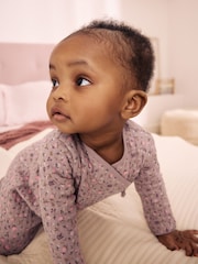 Smeđa Цvetni Цvetni - Prošiveni omotač za spavanje za bebe 2 paket - Slika 4 od 15