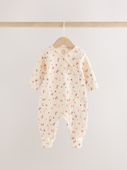 Smeđa Цvetni Цvetni - Prošiveni omotač za spavanje za bebe 2 paket - Slika 7 od 15