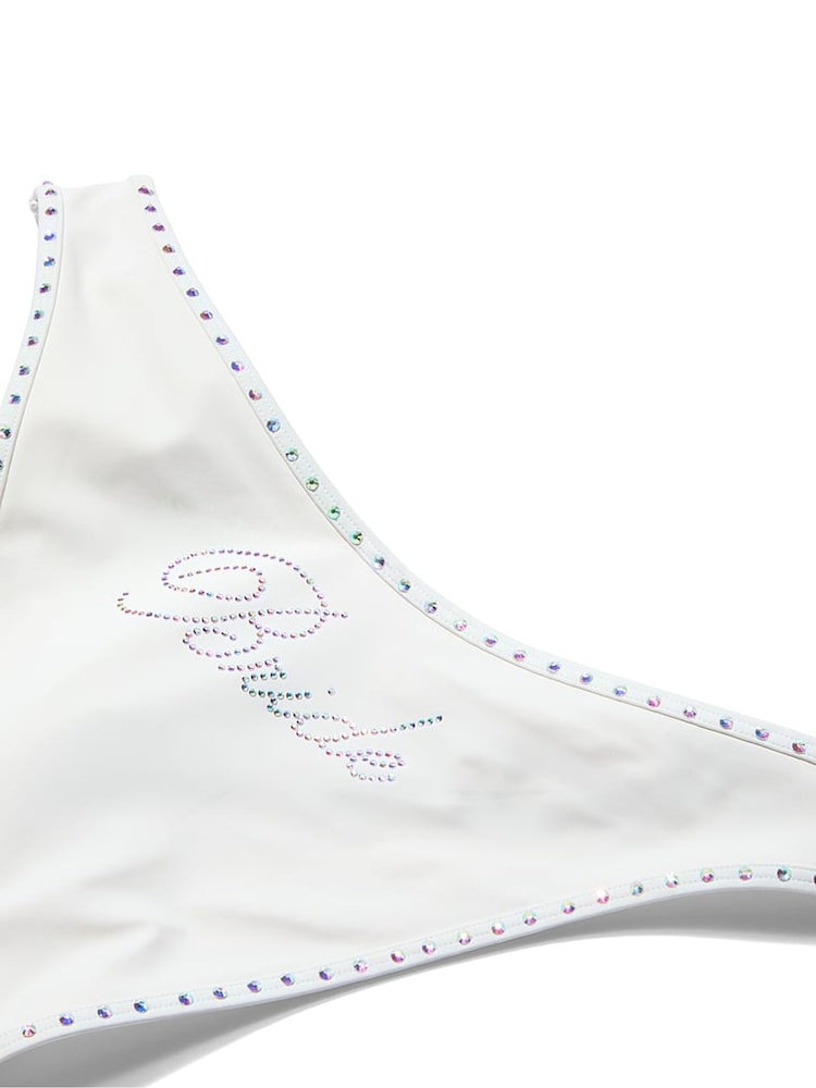Victoria's Secret Coconut White Diamanté Brazilian Bridal Bikini Bottom - Image 3 of 3