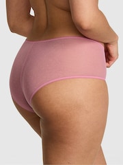 Victoria's Secret Pink Cashmere Rose Pink Cheeky Daisy Embroidery Knickers - Image 2 of 3