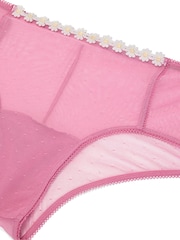 Victoria's Secret Pink Cashmere Rose Pink Cheeky Daisy Embroidery Knickers - Image 3 of 3