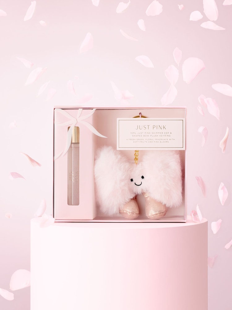Just Pink 10ml Perfume and Plush Bow Gift Set - Image 1 of 3 Just Pink 10ml Perfume and Plush Bow Gift Set - Image 1 of 3
