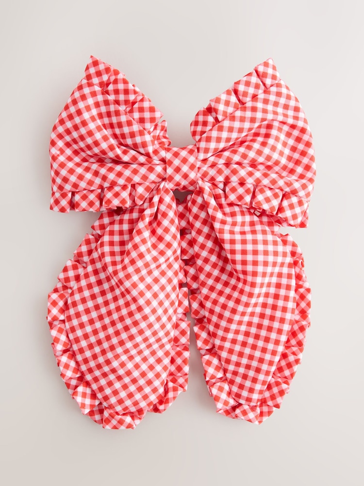 Rouge - Gingham Bow Hair Clip - Image 1 de 3