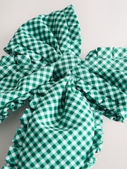 Vert - Gingham Bow Hair Clip - Image 2 de 4