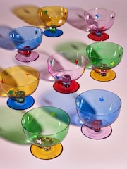 Eleanor Bowmer Set of 4 Multi Footed Glass Dessert Bowls - Image 2 of 3