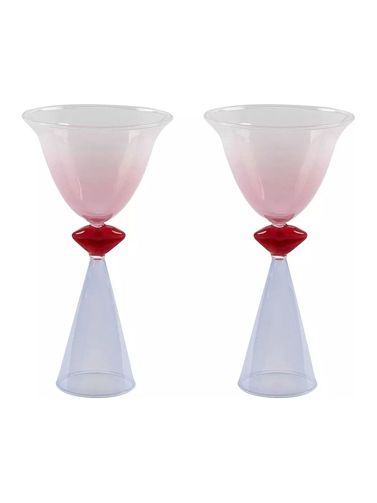 Eleanor Bowmer Set of 2 Multi Martini Glasses - Image 4 of 4 Eleanor Bowmer Set of 2 Multi Martini Glasses - Image 4 of 4