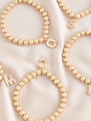 Gold Tone Initial Heart Bracelet - Image 1 of 12