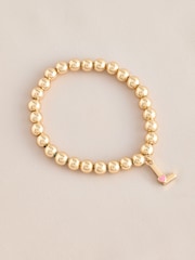 Gold Tone Initial Heart Bracelet - Image 10 of 12