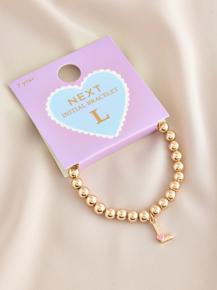 Gold Tone Initial Heart Bracelet - Image 12 of 12