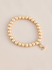 Gold Tone Initial Heart Bracelet - Image 3 of 12
