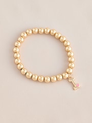 Gold Tone Initial Heart Bracelet - Image 7 of 12