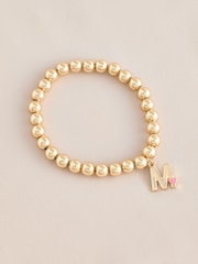 Gold Tone Initial Heart Bracelet - Image 8 of 12