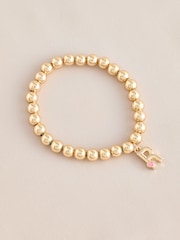 Gold Tone Initial Heart Bracelet - Image 9 of 12