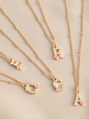 Gold Tone Initial Heart Neckware Necklace - Image 1 of 12