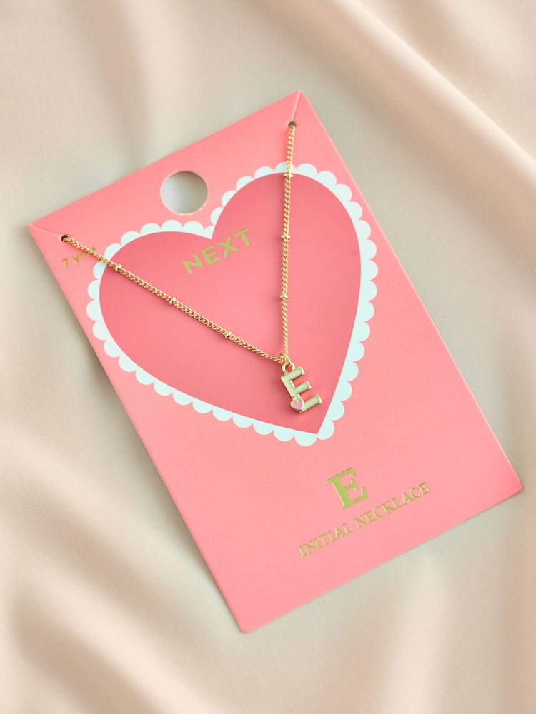 Gold Tone Initial Heart Neckware Necklace - Image 12 of 12