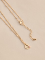 Gold Tone Initial Heart Neckware Necklace - Image 8 of 12