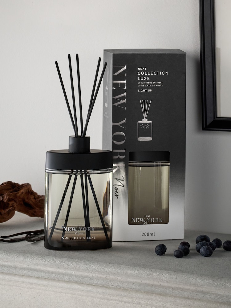 Collection Luxe New York Noir Cassis & Coconut Light Up Reed Diffuser - Image 2 of 4 Collection Luxe New York Noir Cassis & Coconut Light Up Reed Diffuser - Image 2 of 4