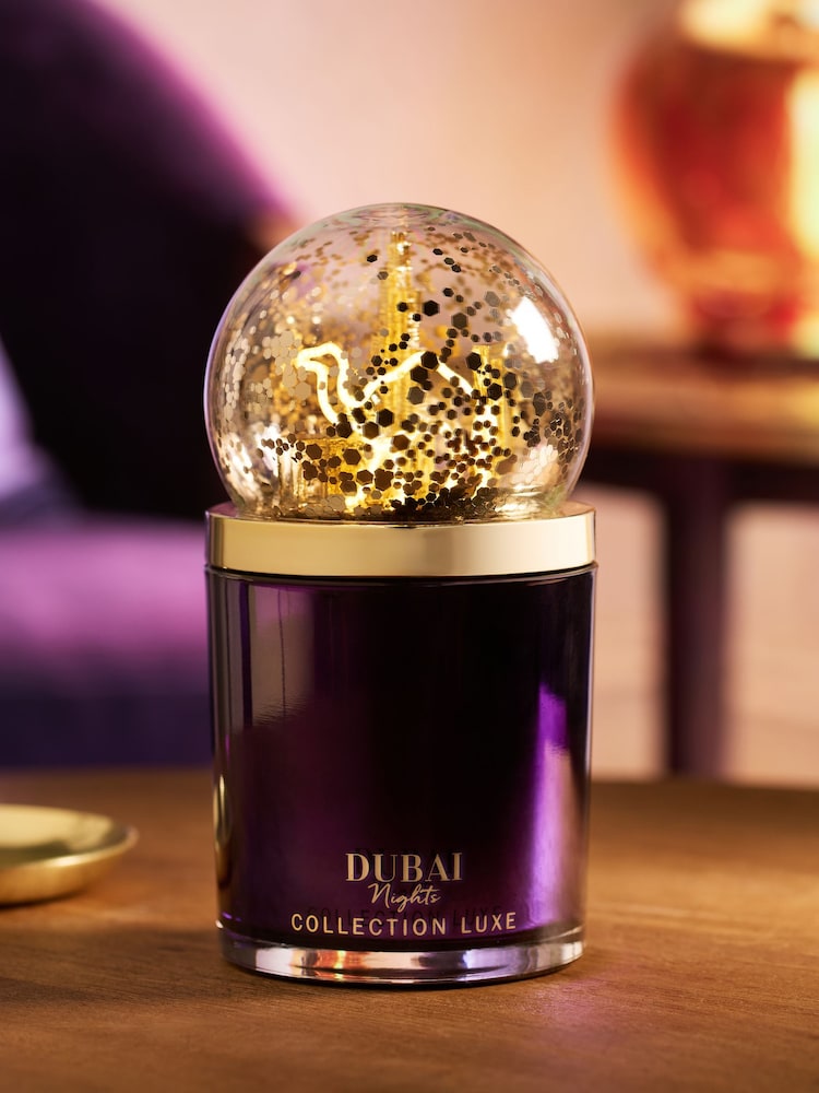 Collection Luxe Dubai Nights Light Up Globe Candle - Image 1 of 6 Collection Luxe Dubai Nights Light Up Globe Candle - Image 1 of 6