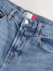 Mid Blue Barrel Leg Jeans - Image 4 of 4