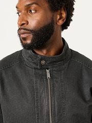 FatFace Hamble Charcoal Grey Bomber Jacket - Image 5 of 7