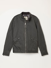 FatFace Hamble Charcoal Grey Bomber Jacket - Image 7 of 7