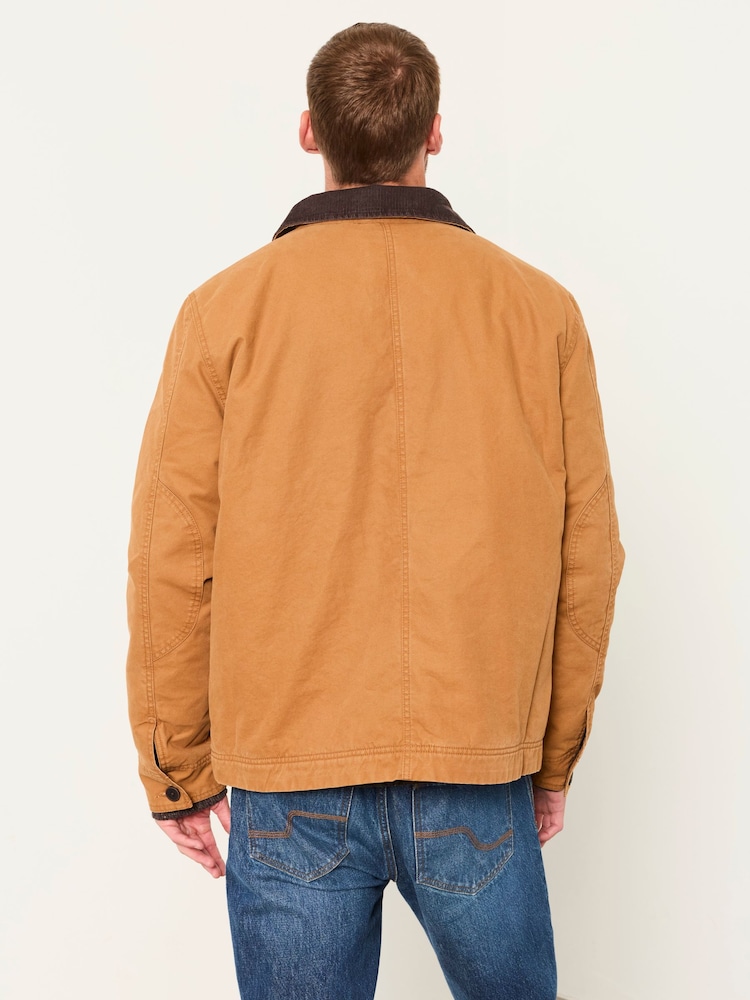 FatFace Sand Canvas Barn Jacket - Image 2 of 6 FatFace Sand Canvas Barn Jacket - Image 2 of 6