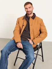 FatFace Sand Canvas Barn Jacket - Image 5 of 6