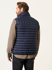 FatFace Dartmouth Navy Lightweight Quilted Gilet - Image 2 of 5