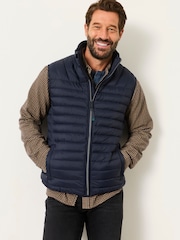 FatFace Dartmouth Navy Lightweight Quilted Gilet - Image 4 of 5