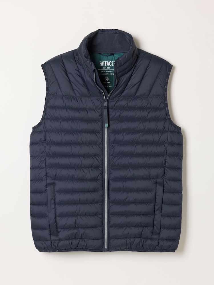 FatFace Dartmouth Navy Lightweight Quilted Gilet - Image 5 of 5