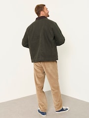 FatFace Khaki Green Canvas Barn Jacket - Image 3 of 8