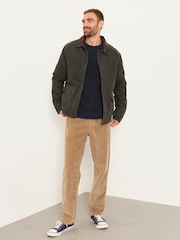 FatFace Khaki Green Canvas Barn Jacket - Image 5 of 8