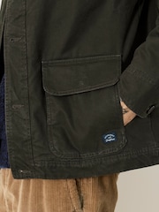 FatFace Khaki Green Canvas Barn Jacket - Image 6 of 8