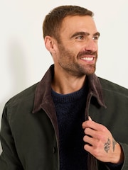 FatFace Khaki Green Canvas Barn Jacket - Image 7 of 8