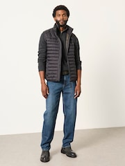 FatFace Dartmouth Black Lightweight Quilted Gilet - Image 4 of 7