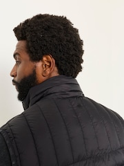 FatFace Dartmouth Black Lightweight Quilted Gilet - Image 5 of 7