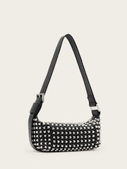 AllSaints Black Vega Emb Mini Shoulder Bag - Image 4 of 5