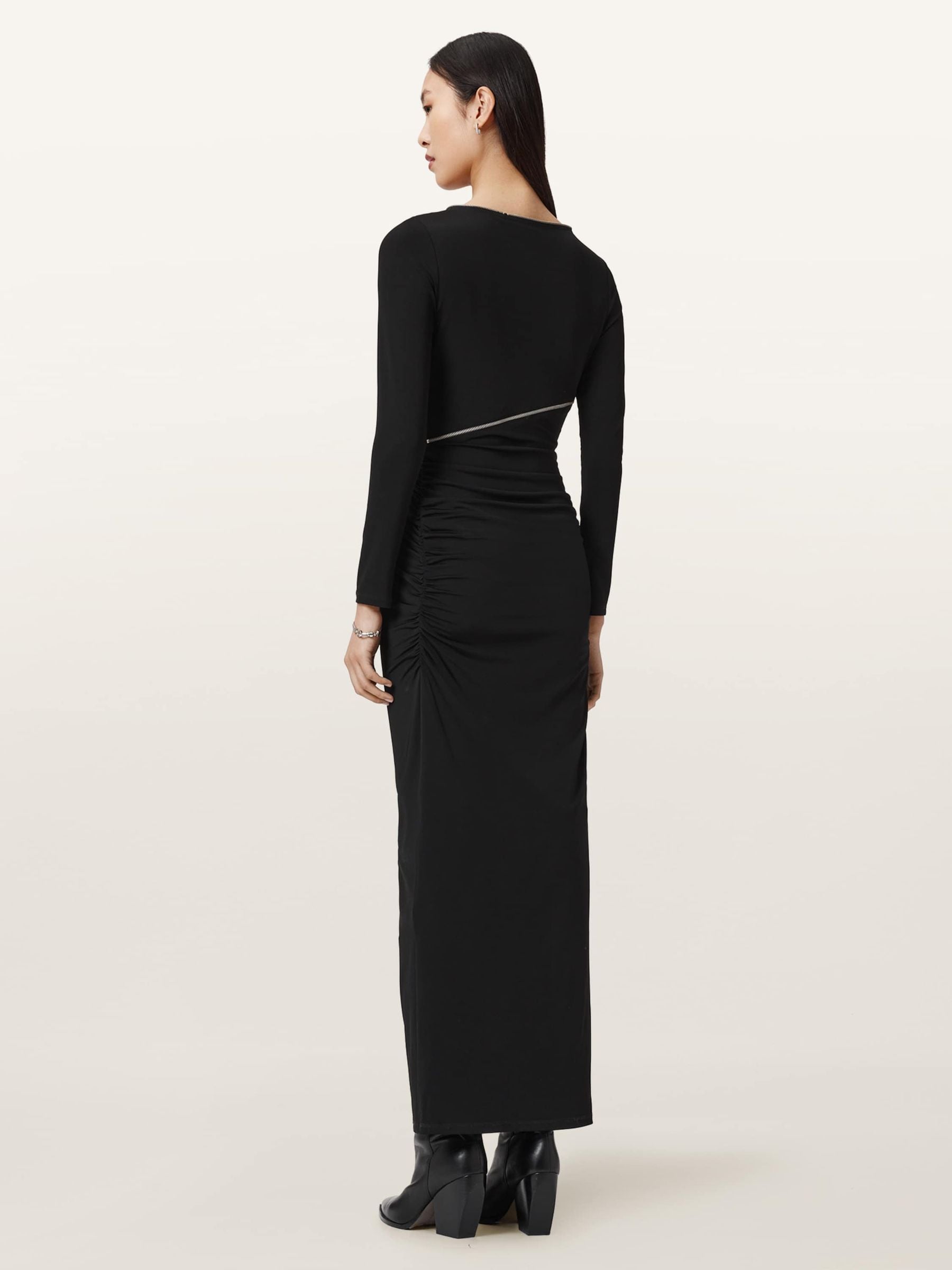 Buy AllSaints Black Elsie Zipper Dress from Next USA