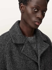 AllSaints Grey Duke Coat - Image 5 of 7