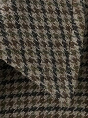 Mango Brown Tweed Check Bubble Sleeve Jacket - Image 7 of 7